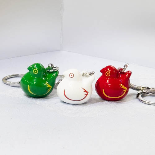 ハト鈴キーホルダー